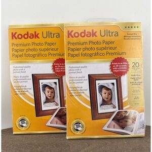 Kodak Ultra Premium Instant Dry Photo Paper 30 Studio Semi Gloss Sheets 4x6 M